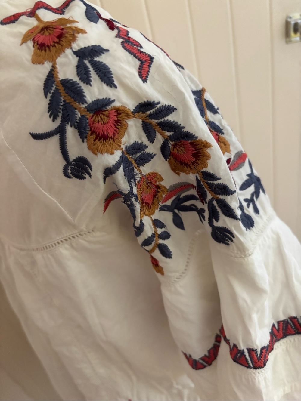 Free People Embroidered Pavlo Dress in Ivory - Picture 5 of 8